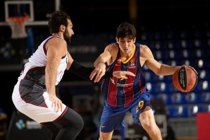 Bolmaro, en una acció del partit d’ahir.