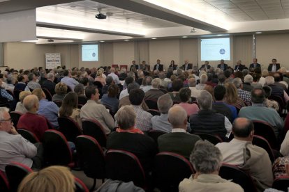 Un moment de la reunió de la junta general d’accionistes de bonÀrea Corporació.