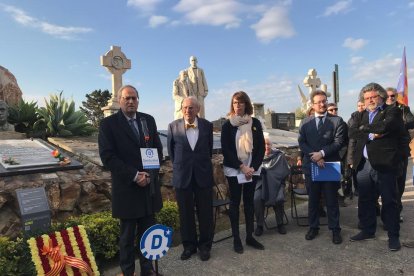 Torra, ahir, a l’homenatge a Manuel Carrasco i Formiguera en el 81 aniversari del seu afusellament.