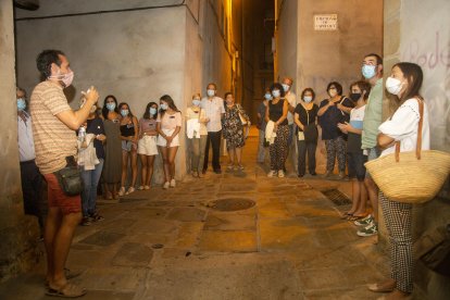 Participantes en la visita guiada por el municipio de Guissona, el pasado jueves.