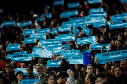 Una imatge d'arxiu d'una protesta de Tsunami Decmocràtic.