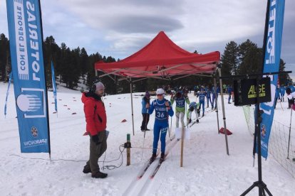 La prueba se disputó en la estación urgelense porque en Candanchú no había nieve.