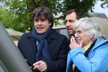 Puigdemont, Comín i Ponsatí, dimecres a Schengen.