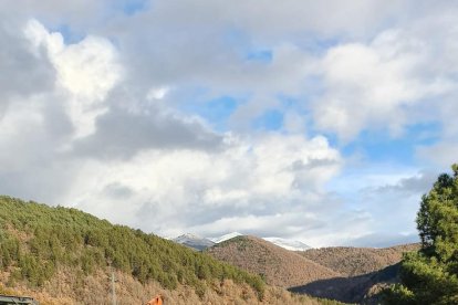 Imatge de les obres a l’accés a Gotarta.