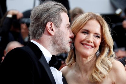 Travolta i la seua dona, Kelly Preston, en un festival de cine.