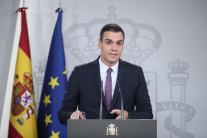 El president del Govern, Pedro Sánchez va anunciar ahir l’increment de les pensions.