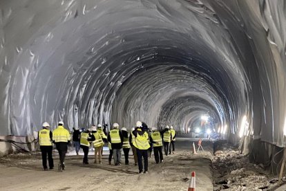 Treballs per impermeabilitzar el túnel de Tresponts, a punt aquest any