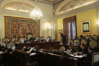 Un moment del ple extraordinari sobre l'Horta de Lleida.