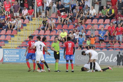 El lleidatà Gòdia Solé, durant el partit del seu debut a Terol.