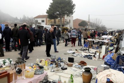 El mercat d’antiguitats de diumenge passat a Arbeca.