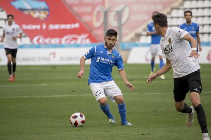 Leto, en un dels partits que ha jugat amb la samarreta del Lleida Esportiu.