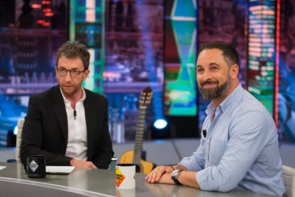 Pablo Motos con Santiago Abascal.