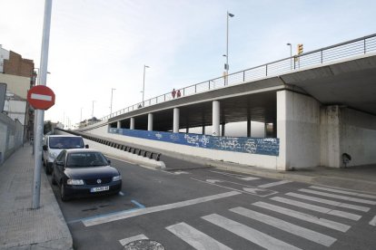 La nova estació d’autobusos estava prevista en aquesta zona sota el pont de Príncep de Viana.