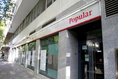 Imagen de archivo de una sucursal del Banco Popular. 