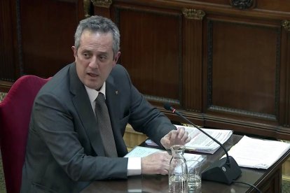 L'exconseller d'Interior Joaquim Forn, durant el judici pel 'procés' al Suprem.