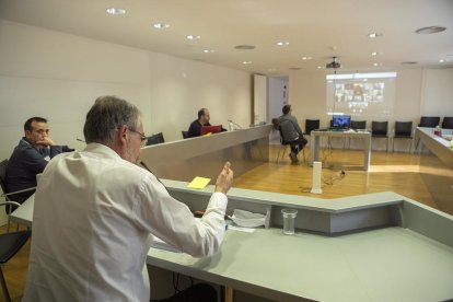 Imagen del pleno del consell de la Segarra del miércoles.