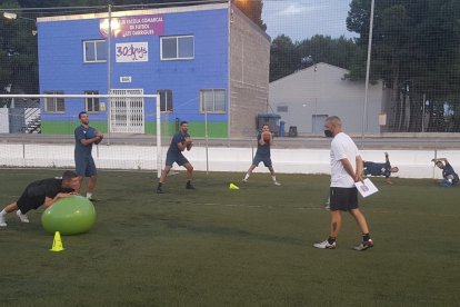 Manel Cazorla dirige el primer entrenamiento de pretemporada del Borges.