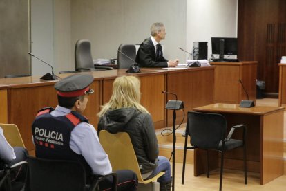 La acusada, en el juicio celebrado en la Audiencia de Lleida. 