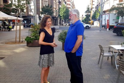 Gispert y Bellera después de la reunión celebrada ayer. 