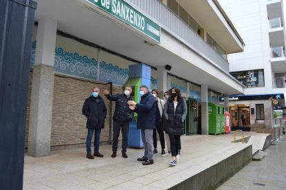 Visita de l’equip d’arquitectes lleidatans a Sanxenxo.