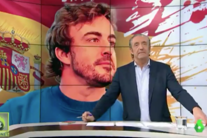 Pedrerol con su adorado Alonso.