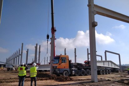 Avancen les obres de la planta de selecció de l'abocador del Segrià