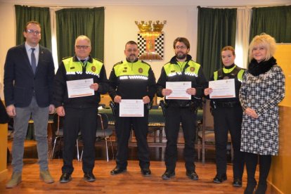 La Policia Local va recollir ahir els diplomes acreditatius.