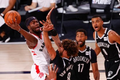 Los Raptors sumaron su primer punto en la eliminatoria.