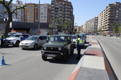 Imagen del control del pasado jueves en Passeig de Ronda. 