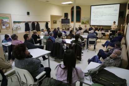 La reunió que es va fer ahir a Puigverd de Lleida.