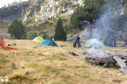 Imagen de la intervención de los Rurales en Naut Aran. 