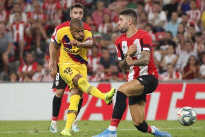 Rafinha va ser un dels jugadors que més van inquietar el porter de l’Athletic.