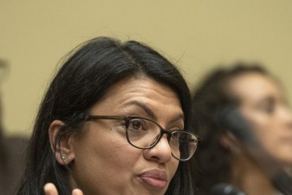 La congressista nord-americana Rashida Tlaib.