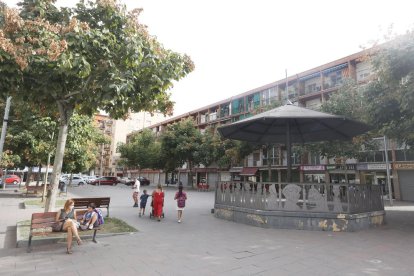 La plaça Cappont, ahir a la tarda.