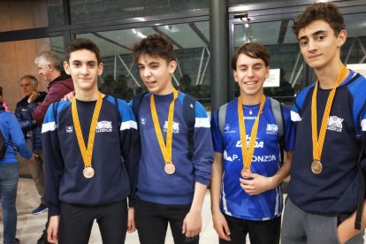 Dos medallas para el Lleida UA en el Catalán sub-16 de pista cubierta 