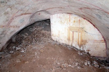 Interior de la estancia recientemente descubierta.