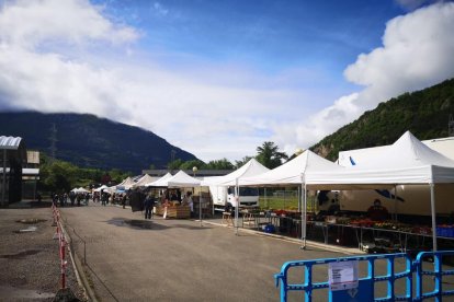 El mercado de El Pont de Suert el pasado viernes.