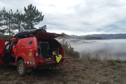 Imagen de la niebla que había ayer por la mañana en la zona. 