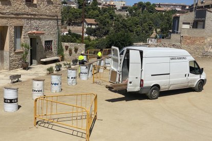 Preparativos en Cal Racó de las iniciativas de las entidades.