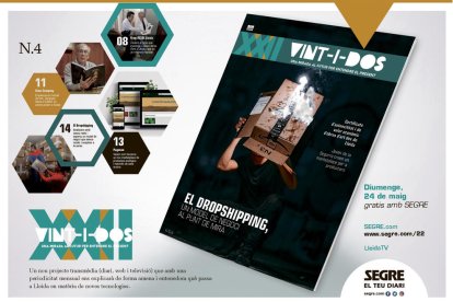 El 'dropshipping', aquest diumenge a la revista Vint-i-dos, gratis amb SEGRE