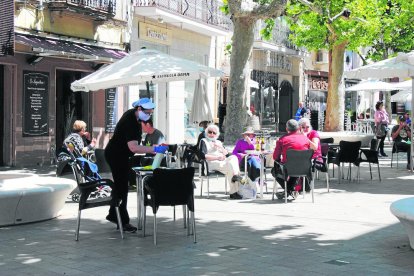 Un bar de les Borges, que va reobrir ahir després de dos mesos.