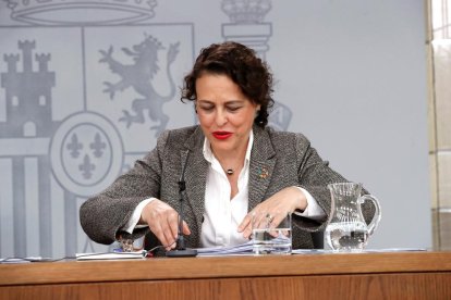 La ministra de Treball en funcions, Magdalena Valerio.