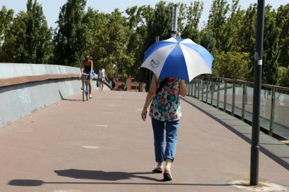 A Lleida ciutat la temperatura gairebé va arribar ahir als 38 graus.