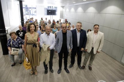 Gispert, Cerdà i Pueyo, amb el president de Pimec, Jaume Saltó, i el de Pimec Comerç, Manel Llaràs.