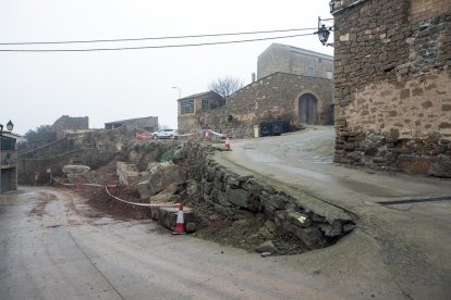 El carrer del Forn, al municipi de Torrefeta i Florejacs.