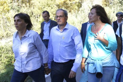 Torra ha participado en la columna gerundense de las 'Marxes per la Llibertat'