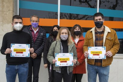 L’entrega de premis, ahir a l’Oficina Jove de la Segarra.