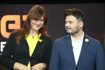 Imagen de archivo de Laura Borràs y Gabriel Rufián.