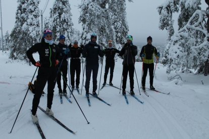 Els membres del centre de tecnificació, durant l‘stage’ que van fer a Ruka (Finlàndia).