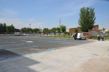 L’aparcament del carrer Llorenç Vilaró.